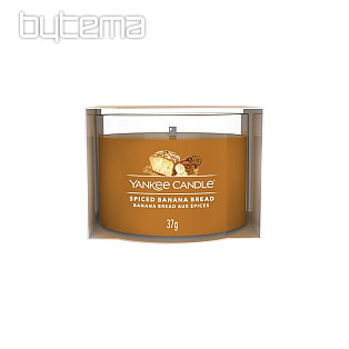 sviečka YANKEE CANDLE vôňa SPICED BANANA BREAD sklo 37g