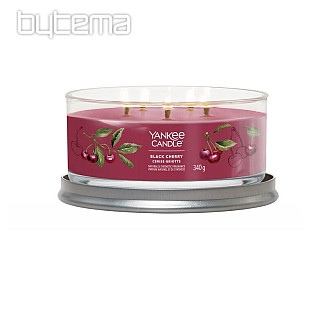 sviečka YANKEE CANDLE vôňa BLACK CHERRY TUMBER STREDNÁ 5 knôtov