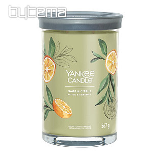 sviečka YANKEE CANDLE vôňa SAGE a CITRUS TUMBER VEĽKÝ 2 knôty