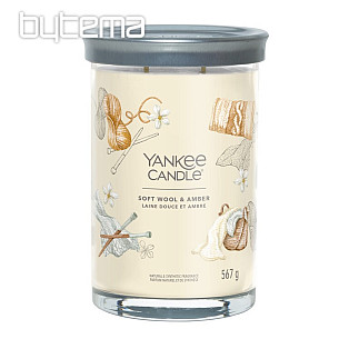 sviečka YANKEE CANDLE vôňa SOFT WOOL a ANBER TUMBER VEĽKÝ