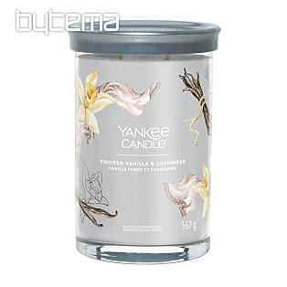 sviečka YANKEE CANDLE vôňa SMOKED VANILLA a CASHMERE TUMBER VEĽKÝ