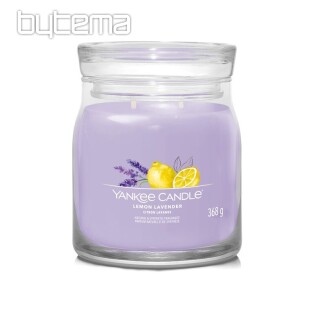 YANKEE CANDLE - LEMON LAVENDER SKLO STREDNÉ 2 knôty