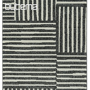 Kusový koberec PORTLAND bieločierny
