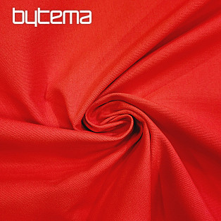 Bavlnená látka UNI červená - rouge hrubá bavlna 220g