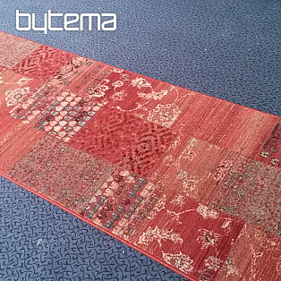 Luxusné vlnený behúň ROYAL PATCHWORK red