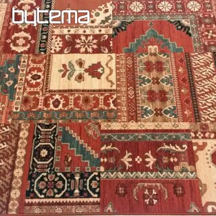 Luxusné vlnené koberce ROYAL PATCHWORK multi red