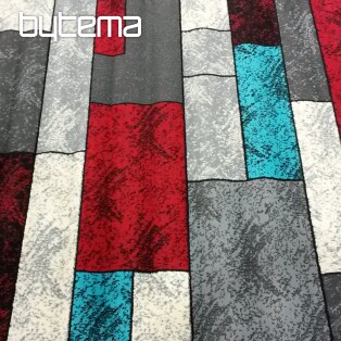 Kusový koberec AMAZON 1 sivý červený