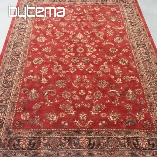 Luxusné vlnené koberce ROYAL celoplošný kvet red