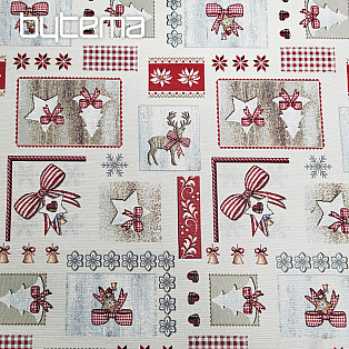 Gobelínová látka COUNTRY CHRISTMAS
