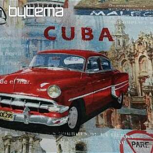 dekoračná látka CUBA retro dizajn
