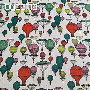 Dekoračná látka BALÓN GLOBUS 701 digitalná potlač
