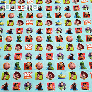 Bavlnená látka TOY STORY PATCH