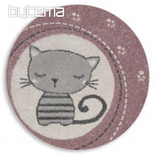 Detský guľatý koberec ROMA mačky