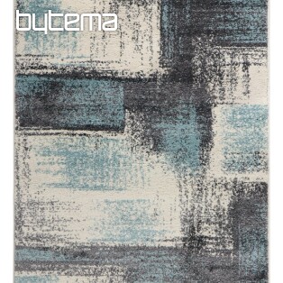 Kusový koberec DOUX maliarske plátno sivá / modrá