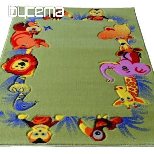 Detský koberec KIDS SAFARI zelený