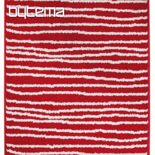 Kusový koberec LOTTO pruhy červená / biela