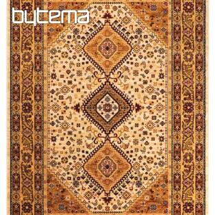 Luxusné vlnené koberec PRAGUE geometrický béžový
