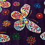 Detský kusový koberec BELIS motýli fialový