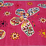 Detský kusový koberec BELIS motýli růžoví