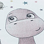 Luxusný detský kusový koberec FUNNY DINOSAURUS RUŽOVÝ