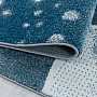Luxusný detský kusový koberec FUNNY tučniak modrý