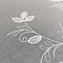 Luxusná vyšívaná záclona biela - kvet 11775