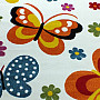 Detský koberec MONDO NEW Motýle biely