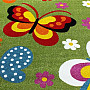 Detský koberec MONDO NEW Motýle zelený