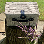 Piknikový kôš GARDEN biely pre 2 osoby