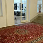 Klasický vlnený koberec MOLDAVA medailon bordo