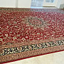 Klasický vlnený koberec MOLDAVA medailon bordo