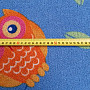 Detský koberec v metráži SOVY happy owl modré