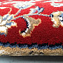 Vlnený okrúhly koberec ORIENT krémový, bordo lem