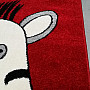 Detský koberec ZEBRA červená