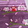 Detský koberec BELLA SOVY lila