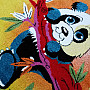 Detský kusový koberec PANDA no strome