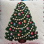 Obliečka na vianočný dekoračný vankúš Vianočný stromček