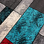Kusový koberec AMAZON 1 sivý tyrkys
