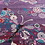 Detský koberec BELLA Motýle fialový