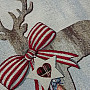 Obliečka na vianočný dekoračný vankúš COUNTRY JELEN