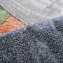 Kusový koberec SHAGGY OVO sivý