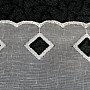 Vyšívaná záclona V309 biela