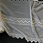 Vyšívaná záclona V309 biela