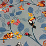 Detský koberec HAPPY TREE modrý 70