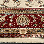 Vlnený klasický koberec ORIENT krémový, bordo lem
