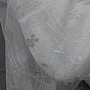 Vyšívaná luxusná záclona GERSTER 11443 bílá - béž