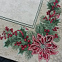Gobelínový ubrus 95x95 Vánočná ruža LIDO