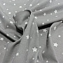 Bavlnený úplet ZETOILE hviezdičky šedé