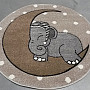 Detský guľatý koberec VEGAS slon