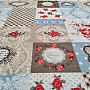 Dekoračná látka LIA béžová patchwork